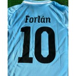 Diego Forlán Uruguay 2010 South Africa World Cup Blue Retro Jersey