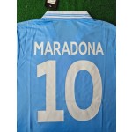 Diego Armando Maradona 10 - Napoli 1986 1987 Retro Football Jersey Trikot Maillot Maglia