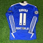 Didier Drogba Chelsea Champhions League 2012 Munich Final Retro Long Sleeve Jersey