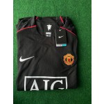 Cristiano Ronaldo 2007-2008 Manchester United Black Retro Jersey Trikot Camiseta Maillot