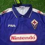 Gabriel Batistuta 9 Fiorentina 1998 Retro Purple Kit Jersey Trikot