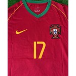Cristiano Ronaldo Portugal 2006 World Cup Retro Short-Sleeve Football Jersey