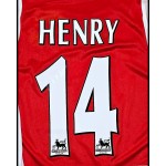 Thierry Henry 14 - Arsenal Home o2 2002 Retro Long Sleeve Kit Jersey Trikot Maglia
