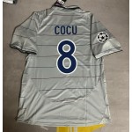 Philipp Cocu 8 - Barcelona 20042005 Blue Garnet Retro Jersey Trikot Maillot Soccer Shirt