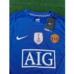 Cristiano Ronaldo Manchester United 2008 Champions League Patch Retro Short Jersey Trikot