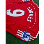 Fernando Torres Liverpool 2007-2008 Red Retro Kit Jersey Trikot Maillot Soccer Shirt