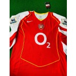 Thierry Henry Arsenal Retro Long Sleeve Football Jersey