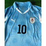 Diego Forlán Uruguay 2010 South Africa World Cup Blue Retro Jersey