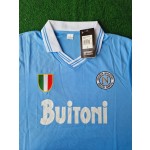 Diego Armando Maradona 10 - Napoli 1986 1987 Retro Football Jersey Trikot Maillot Maglia