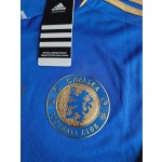 Eden Hazard Chelsea 2013 Europe League Final Amsterdam Blue Retro Football Jersey