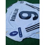 Cristiano Ronaldo CR7 Real Madrid 2009 2010 Debut First Year Number 9 Jersey Soccer Shirt