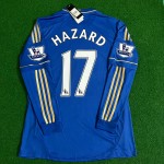 Eden Hazard Chelsea 2012-13 Premier League Patch Blue Retro Football Jersey