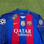 Lionel Messi Barcelona 2016 Special Edition Jersey with World Championship Patch Soccer Jersey