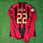 Kaká 22 – Milan 20032004 Red & Black Home Retro Kit Jersey Trikot Maillot