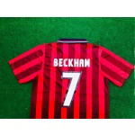 David Beckham England Red Retro Football Jersey