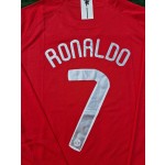 Cristiano Ronaldo Manchester United 2008 Champions Leage Final Moscow Retro Long Sleeve JerseyKit - copy