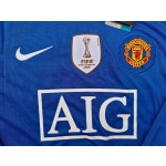 Cristiano Ronaldo Manchester United 2008 Fifa World Cup Champions League Patch Retro Jersey