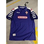 Gabriel Batistuta 9 Fiorentina 1998 Retro Purple Kit Jersey Trikot