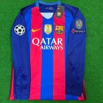 Neymar JR Barcelona 2016 Retro Jersey Soccer Trikot Maillot