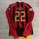 Kaká 22 – Milan 20032004 Red & Black Home Retro Kit Jersey Trikot Maillot
