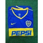 Carlos Tevez Boca Juniors 2003 2004 Retro Long Sleeve Jersey Maillot Trikot Maglia
