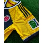 James Rodriguez Colombia 2014 Brazil World Cup Blue Retro Jersey Trikot Maillot