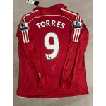 Fernando Torres Liverpool 2007-2008 Red Retro Kit Jersey Trikot Maillot Soccer Shirt