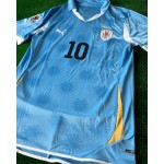 Diego Forlán Uruguay 2010 South Africa World Cup Blue Retro Jersey
