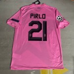 Andrea Pirlo Juventus Pink 2012 2013 Season Retro Jersey