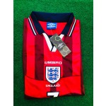 David Beckham England Red Retro Football Jersey