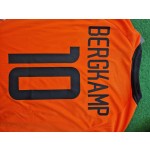 Dennis Bergkamp Netherlands 2002 World Cup Retro Jersey Maillot Trikot Maglia