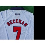 David Beckham England 1998 World Cup Long Sleeves Retro Jersey