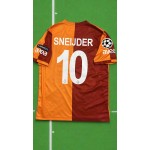Wesley Sneijder 10 Galatasaray Retro 2013-2014 Formasi Home Jersey Trikot Maillot