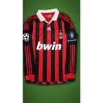 Ronaldinho Milan 2009 2011 Retro Long Sleeve Jersey Maillot Trikot Maglia