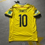 James Rodriguez Colombia 2014 Brazil World Cup Blue Retro Jersey Trikot Maillot