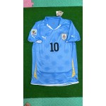 Diego Forlán Uruguay 2010 South Africa World Cup Blue Retro Jersey