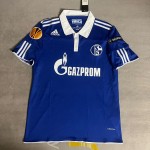 Raul Gonzalez Blanco Schalke 04 2011 2012 Retro Uefa Patch Football Jersey Trikot Maillot Soccer Shirt