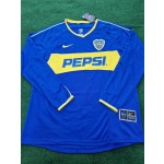 Carlos Tevez Boca Juniors 2003 2004 Retro Long Sleeve Jersey Maillot Trikot Maglia