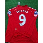 Fernando Torres Liverpool Long Sleeve Retro Kit Jersey Trikot Maillot