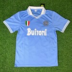 Diego Armando Maradona 10 - Napoli 1986 1987 Retro Football Jersey Trikot Maillot Maglia
