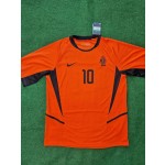 Dennis Bergkamp Netherlands 2002 World Cup Retro Jersey Maillot Trikot Maglia