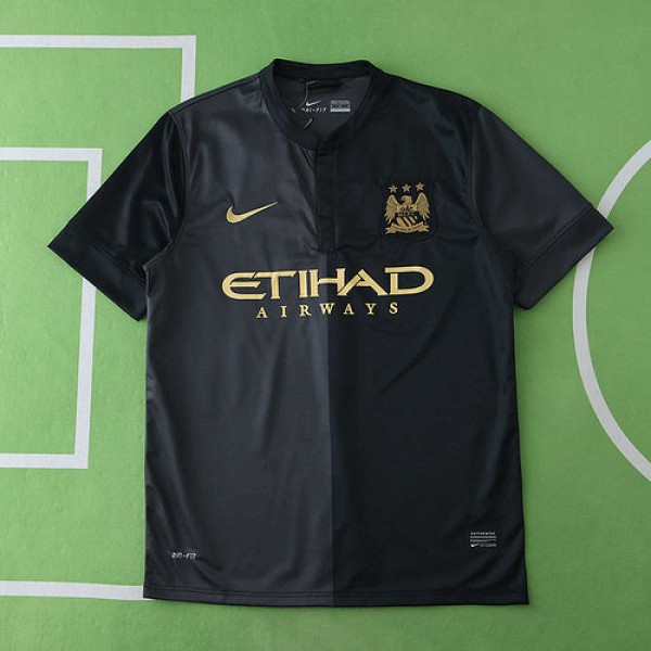 Yaya Toure Manchester City 2013-2014 Retro Kit Jersey Trikot Maglia Soccer Shirt