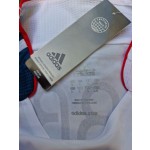 Steven Gerrard Liverpool 2007 White Blue Long Sleeve Retro Jersey