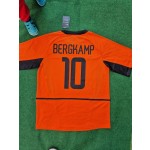 Dennis Bergkamp Netherlands 2002 World Cup Retro Jersey Maillot Trikot Maglia