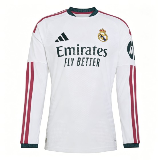 Real Madrid 26_27 Authentic Long Sleeve Home Jersey Soccer